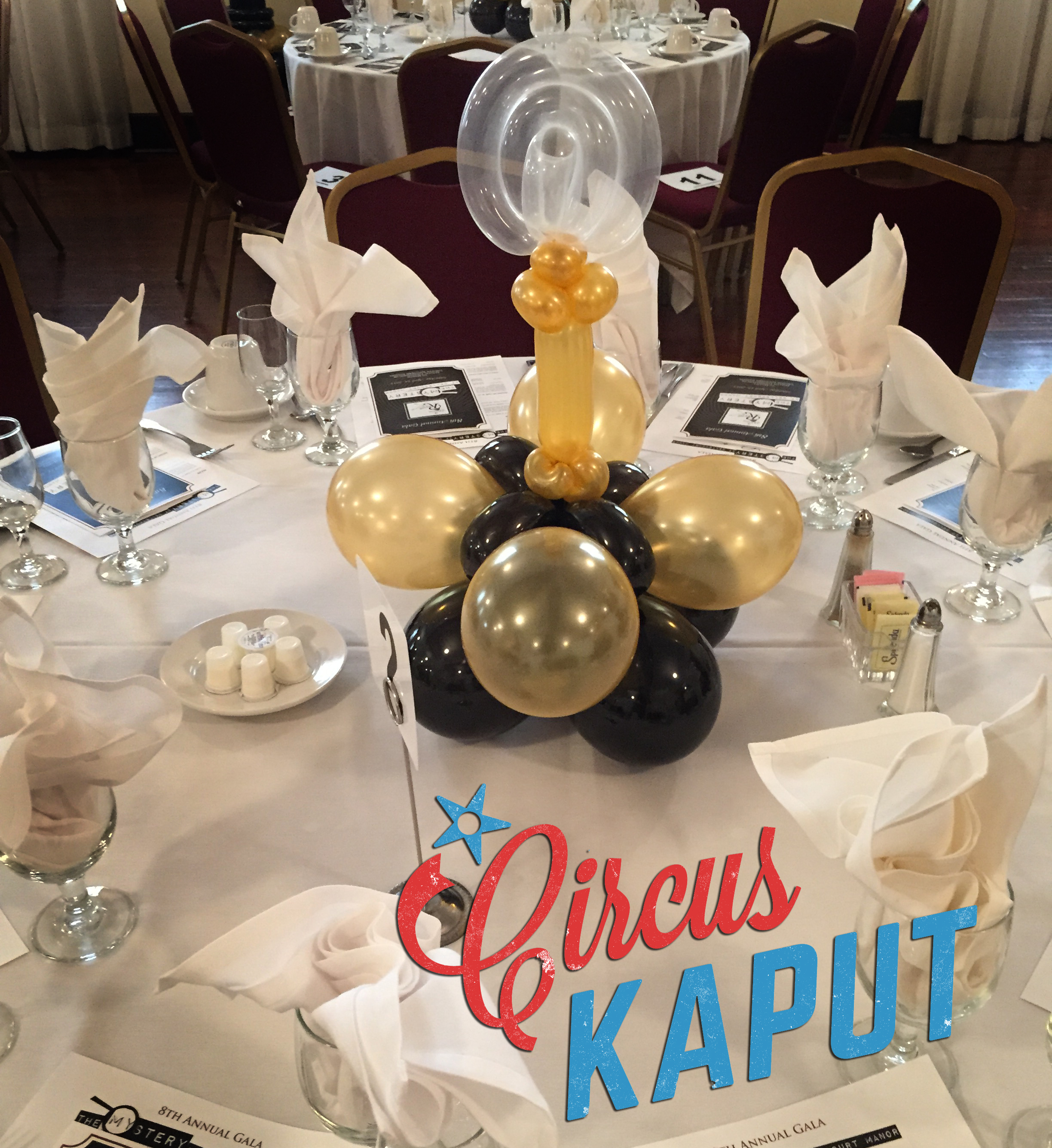 Balloon Centerpiece for Gala Event